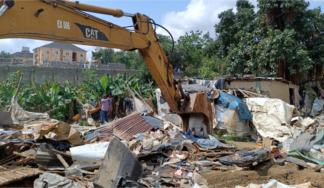 FCTA demolish 700 illegal structures built on swamps
