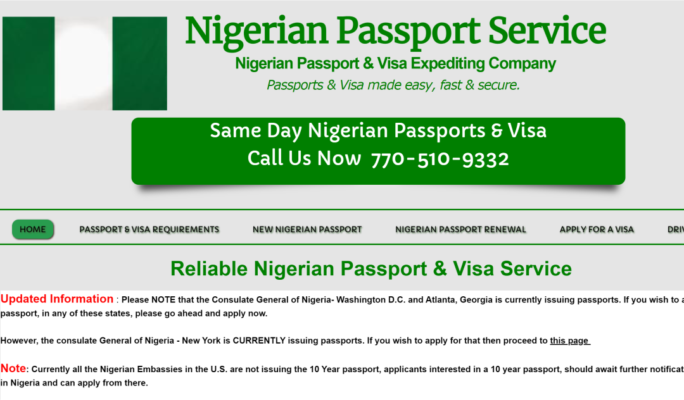 Beware of fake Nigerian passport websites, FG warns