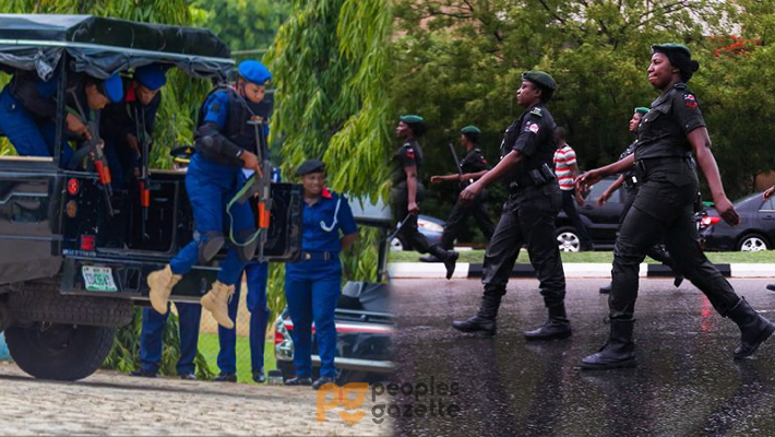 Armed female NSCDC and police operatives