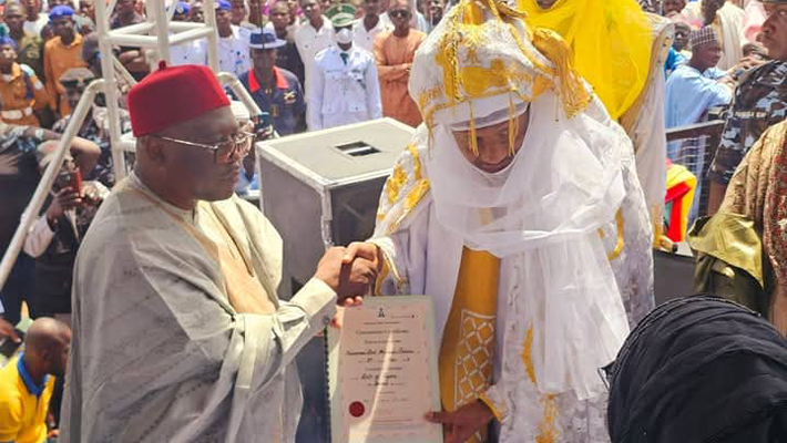 Gov. Ahmadu Fintiri and Sani Ribadu