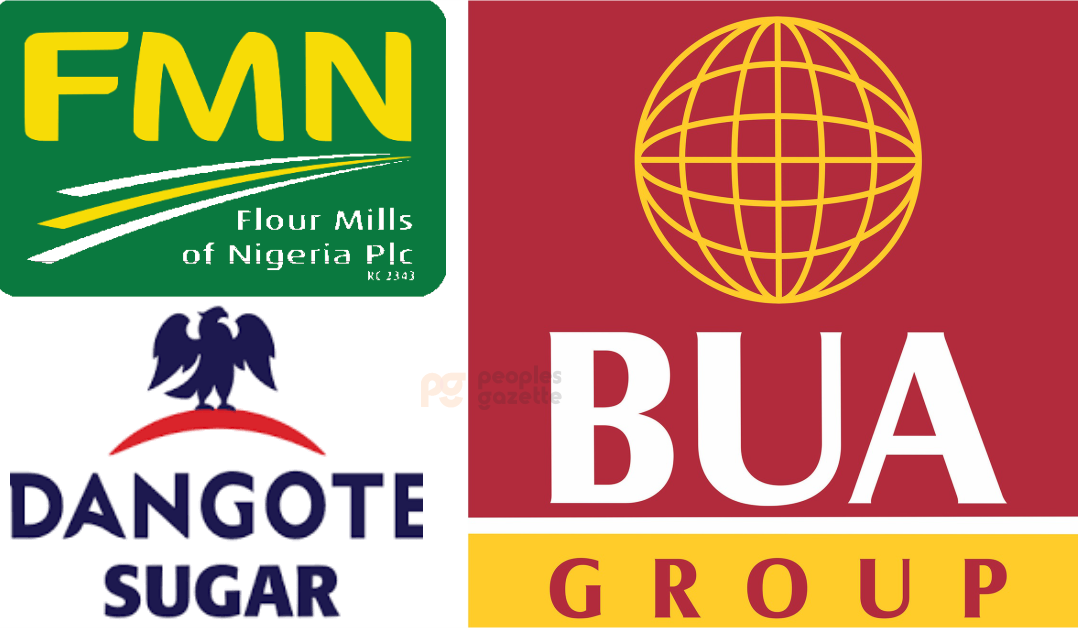 Flour Mills, Dangote sugar, and BUA