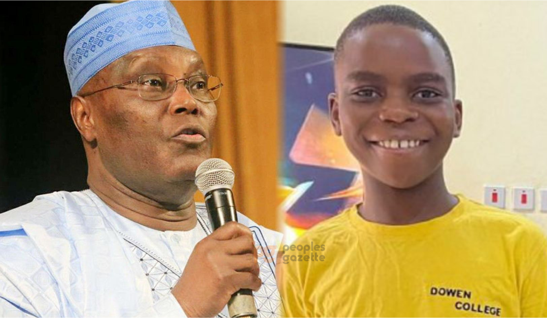 Former vice president Atiku Abubakar and Late Sylvester Oromoni Jnr