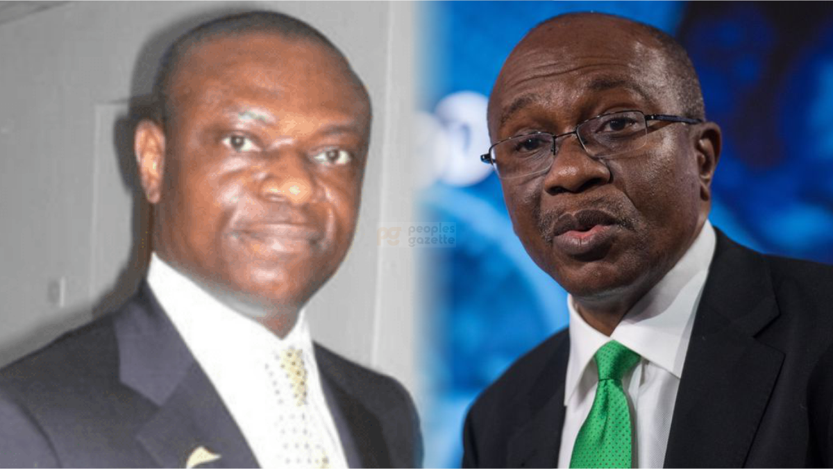 Francis Atuche and CBN Governor, Godwin Emefiele