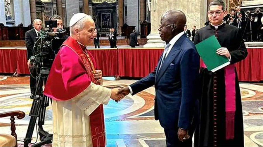 Tinubu meeting with Pope Leo