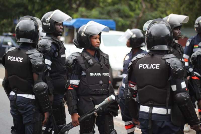 Ghanian police officers