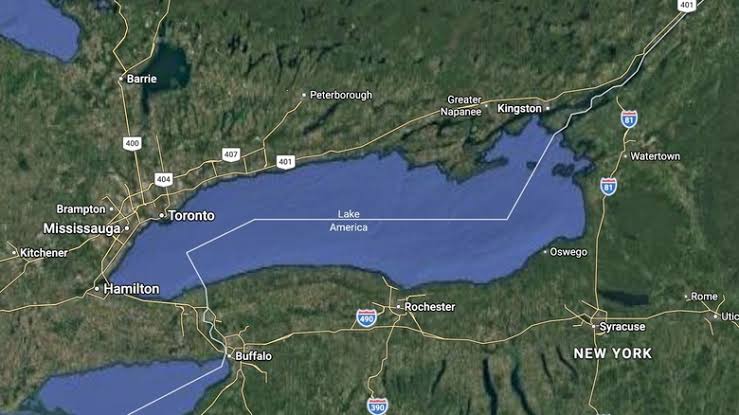 Google Maps showing Lake America