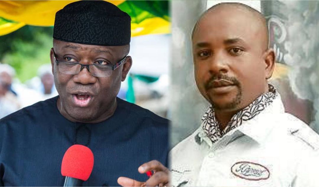 Governor Kayode Fayemi and Olajide Sowore