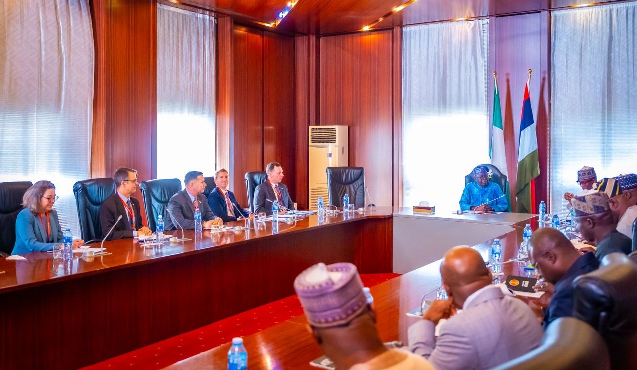 Tinubu with service chiefs