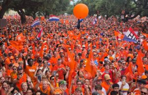 The Netherlands team celebrating