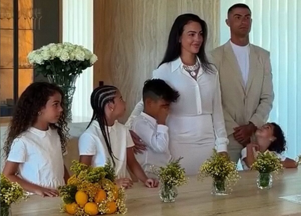Ronaldo with family