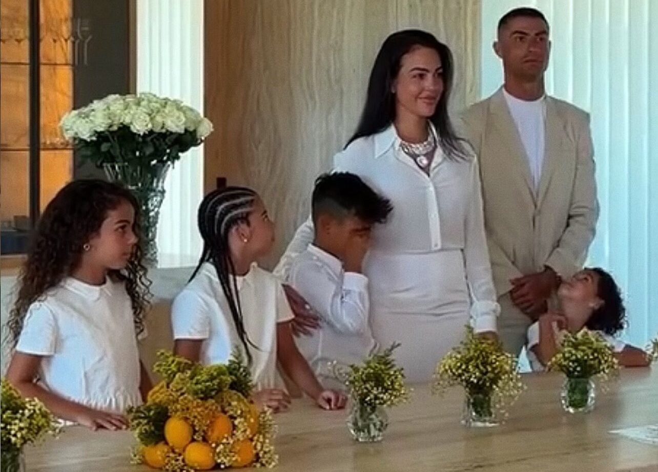 Ronaldo with family