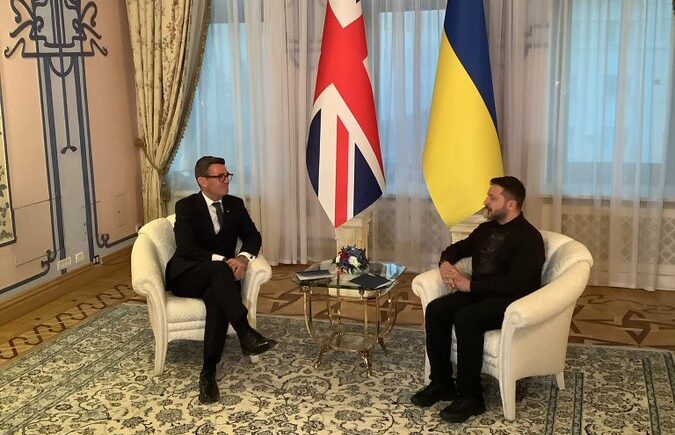 Burnham with Zelensky