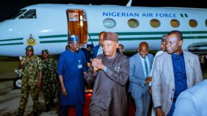 Shettima returns to Nigeria
