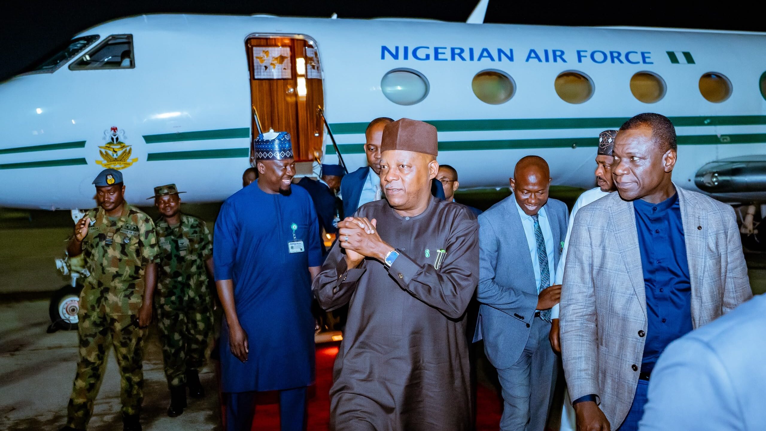 Shettima returns to Nigeria