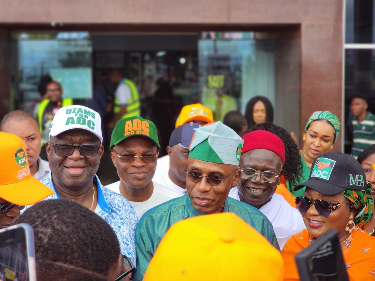 Amaechi campaigning in Edo