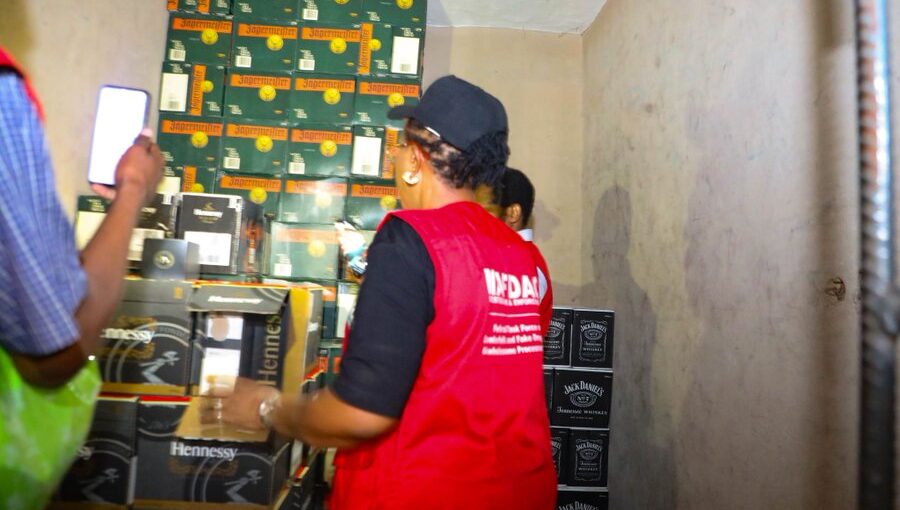Counterfeit alcohol production at Trade Fair