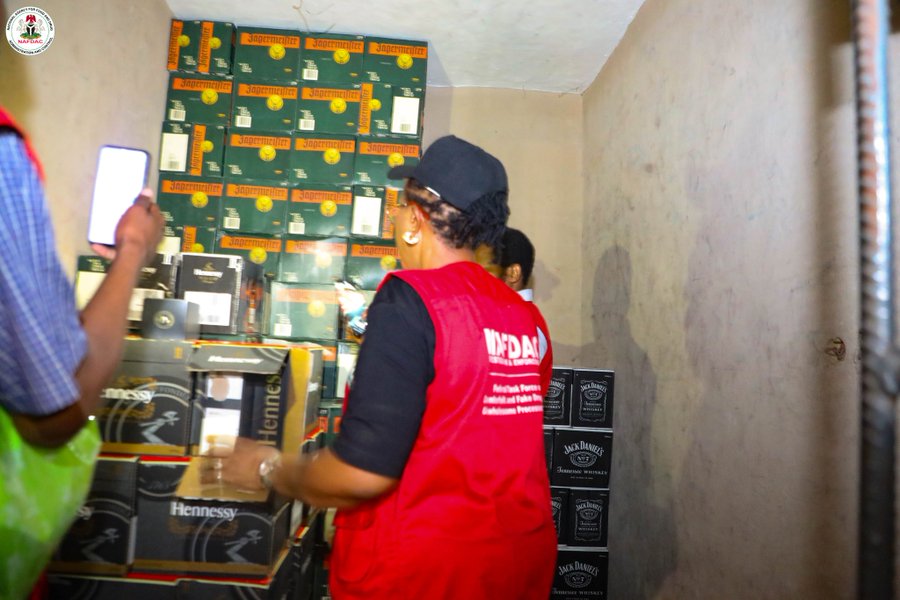 Counterfeit alcohol production at Trade Fair