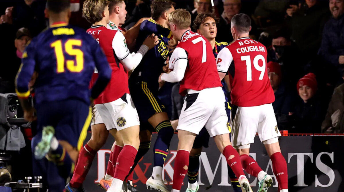 Fleetwood-Arsenal match