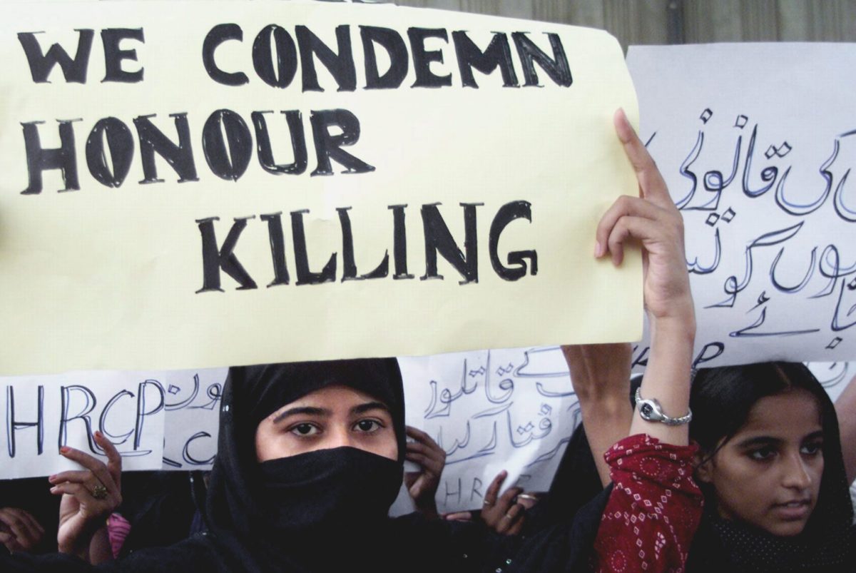 Protest against honour killings in Pakistan