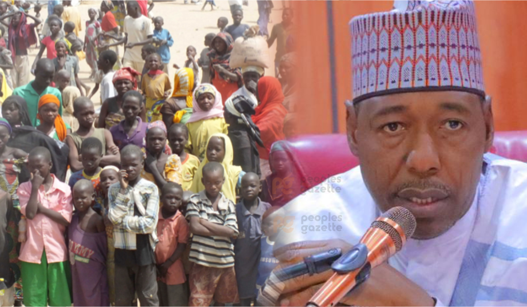 IDPs and Governor Babagana Zulum