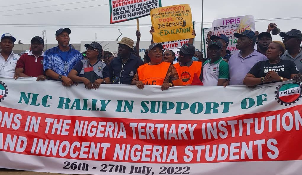 Nigerian Labour Congress protest over ASUU strike