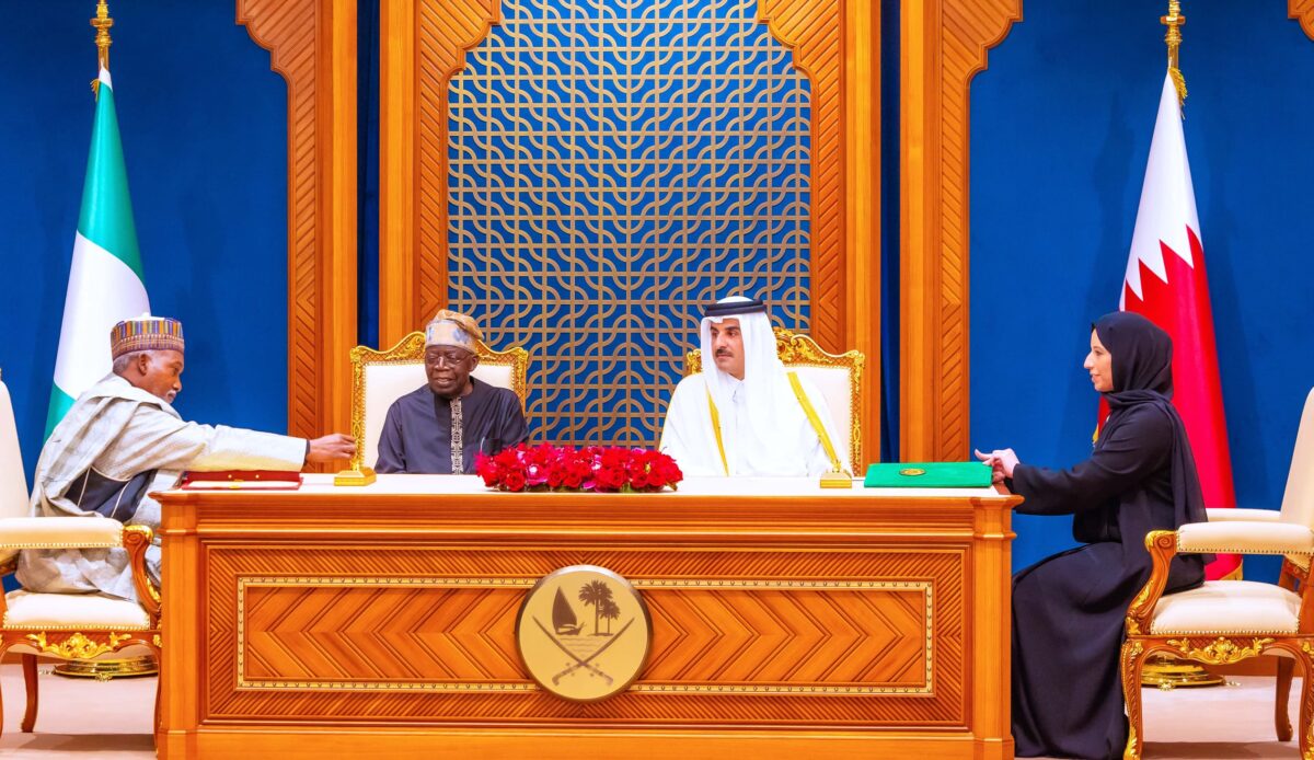 His Highness Sheikh Tamim bin Hamad Al Thani, Emir of the State of Qatar, Bola Ahmed Tinubu