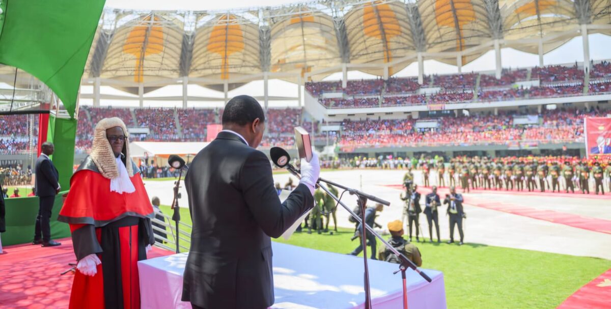 Hichilema at swearing-in