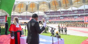 Hichilema at swearing-in