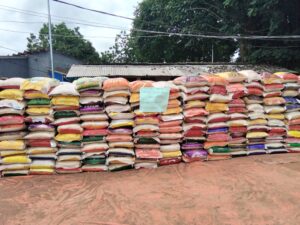 bags of foreign rice