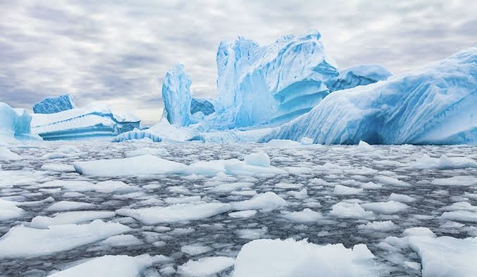 Melting ice