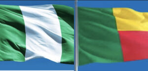 Benin Republic and Nigeria flag