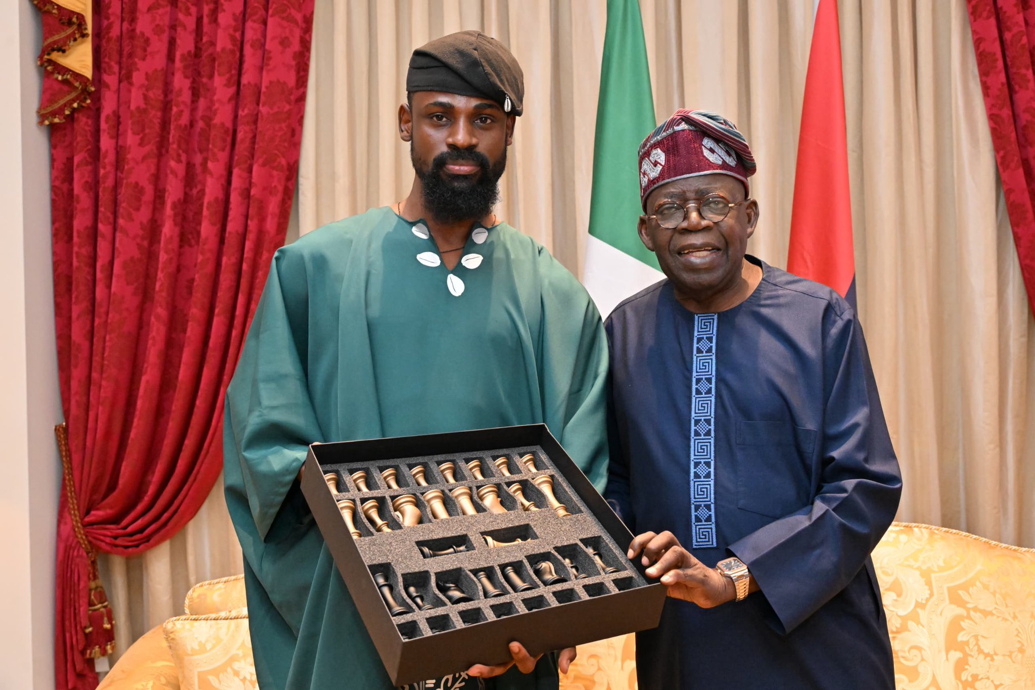 President Bola Tinubu and Tunde Onakoya