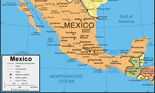 Map of Mexico