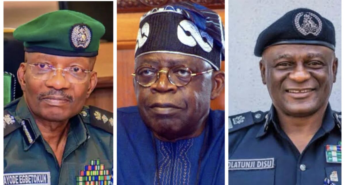Kayode Egbetokun, Bola Tinubu and Tunji Disu