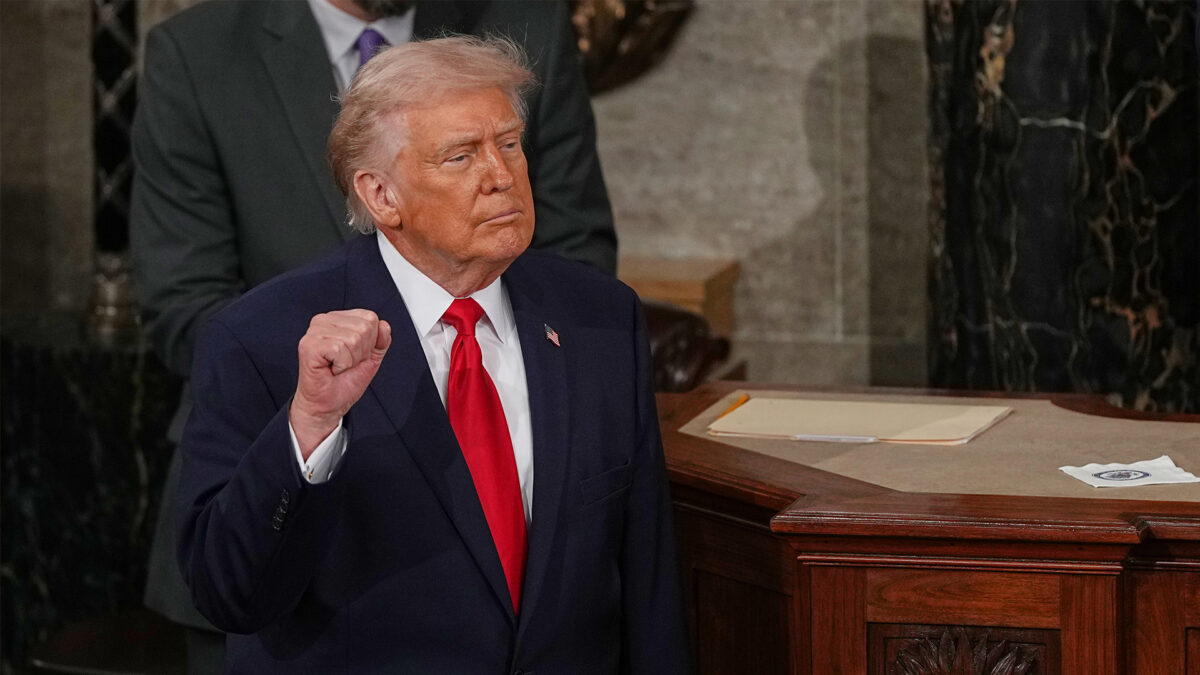 Trump during State of the Union address