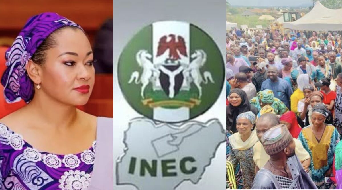 Natasha Akpoti, INEC and supporters