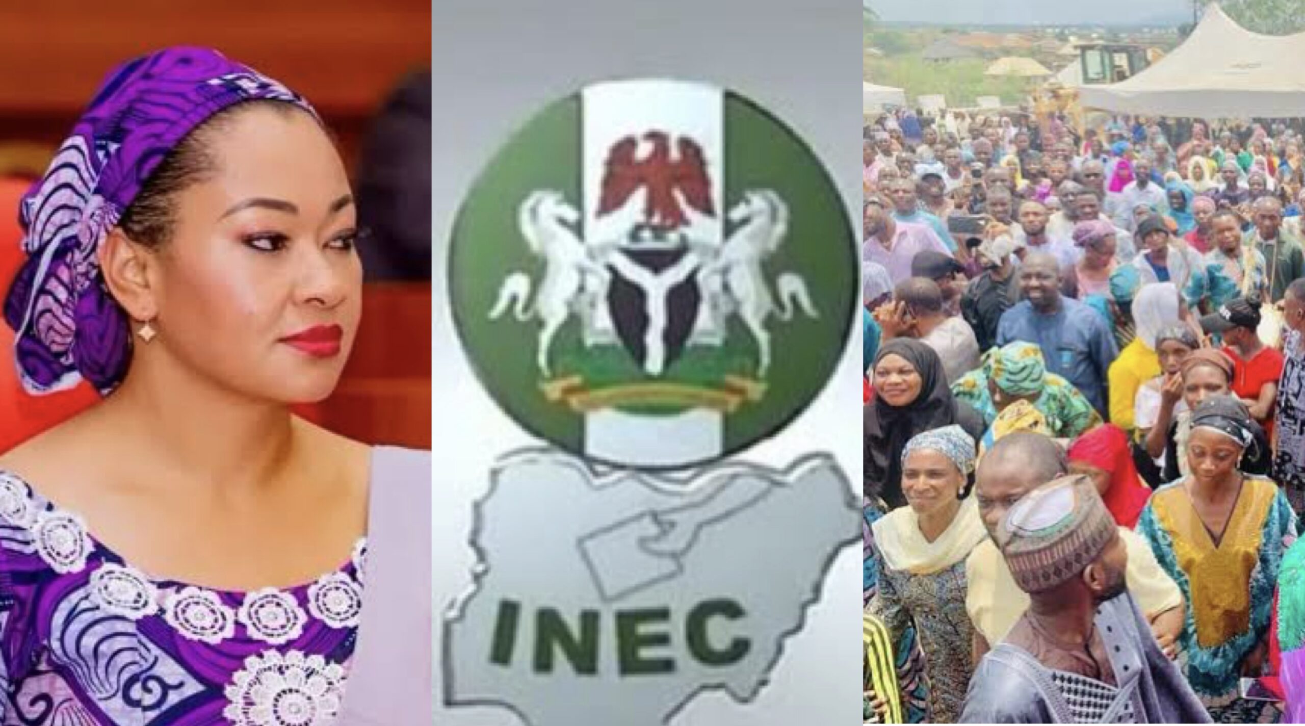 Natasha Akpoti, INEC and supporters