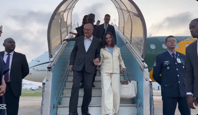 Brazilian Vice-President Geraldo Alckmin and his wife