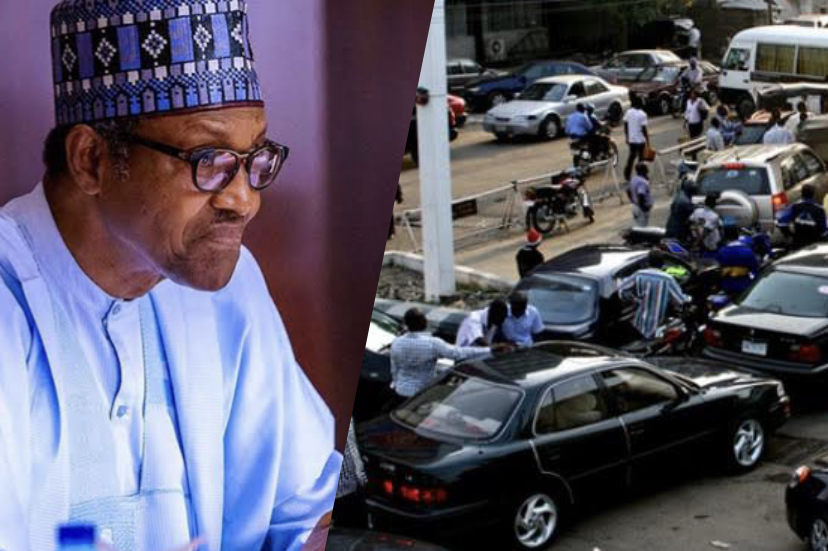 President Muhammadu Buhari and fuel queue