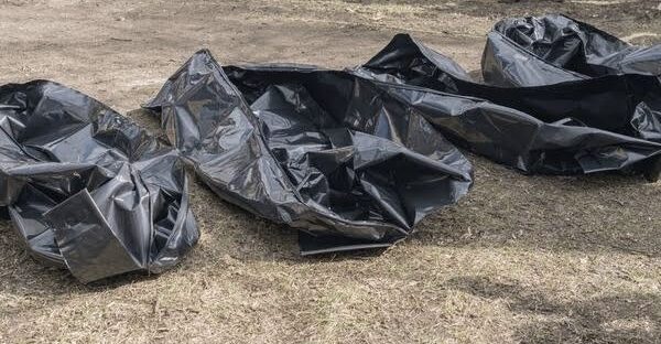 Body bags used to illustrate this story (Credit: X)