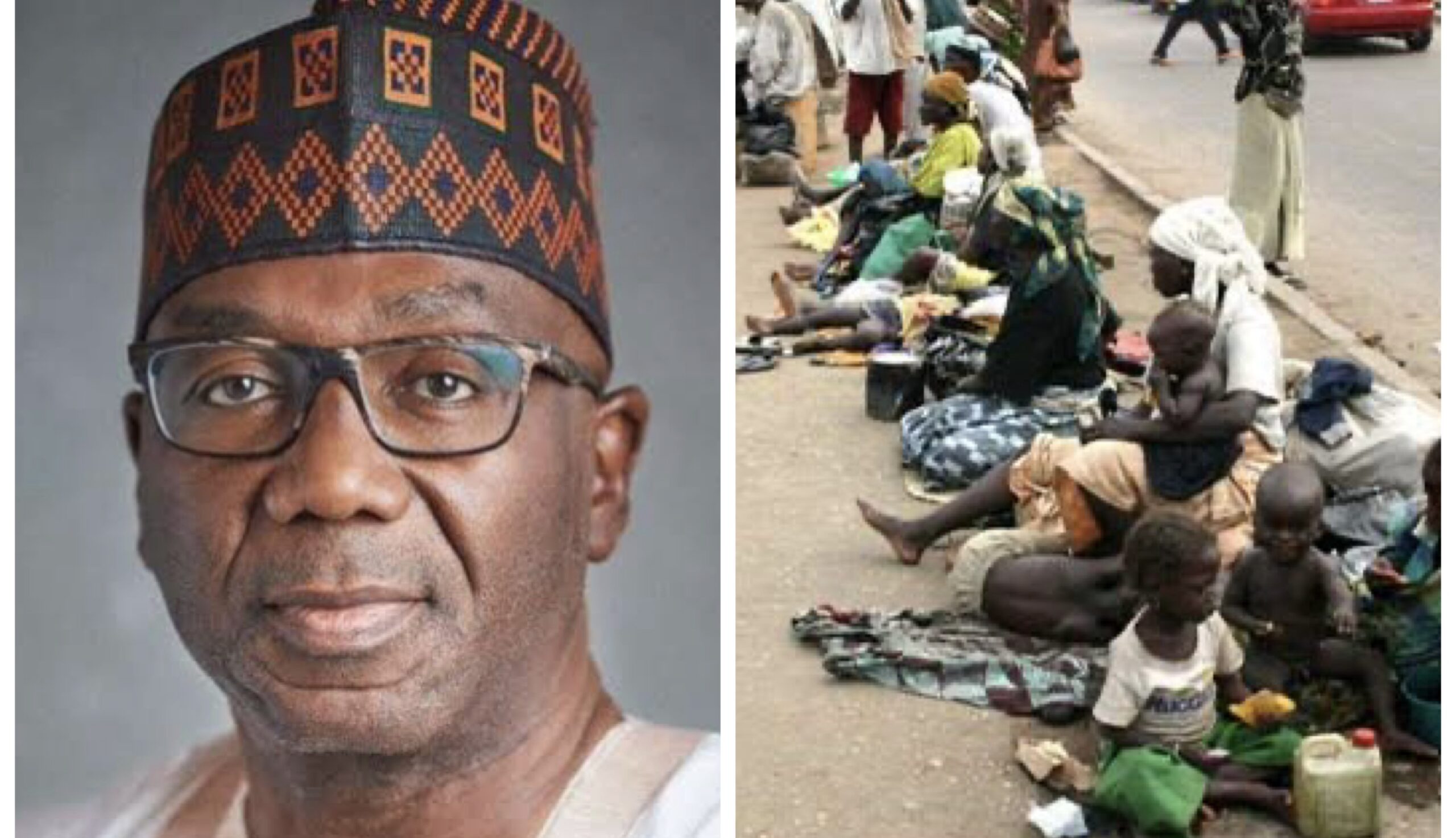Kwara State Governor AbdulRahman AbdulRazaq and beggars