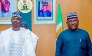 Governor Ahmed Aliyu and Chairman, BUA Group, Alhaji Abdulsamad Rabiu, at Sokoto State Government House