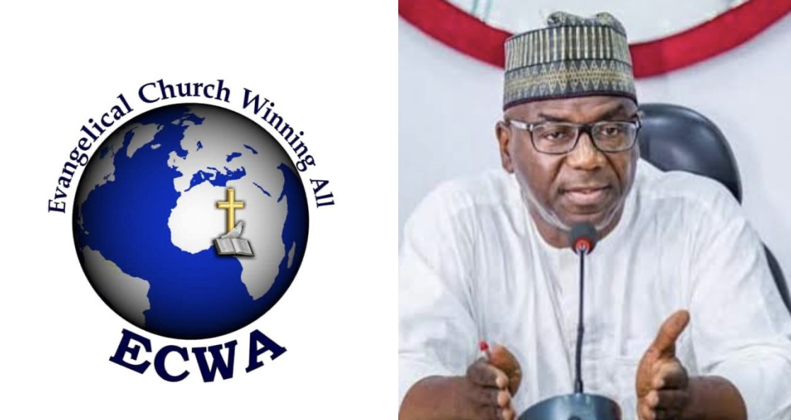 Kwara ECWA logo and Kwara State Governor AbdulRasaq
