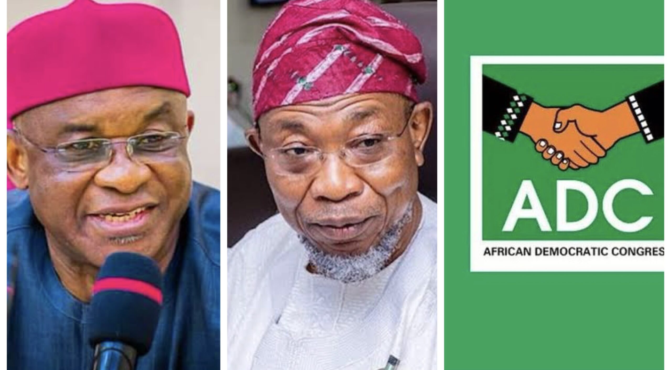 David Mark, RaufAregbesola and ADC logo