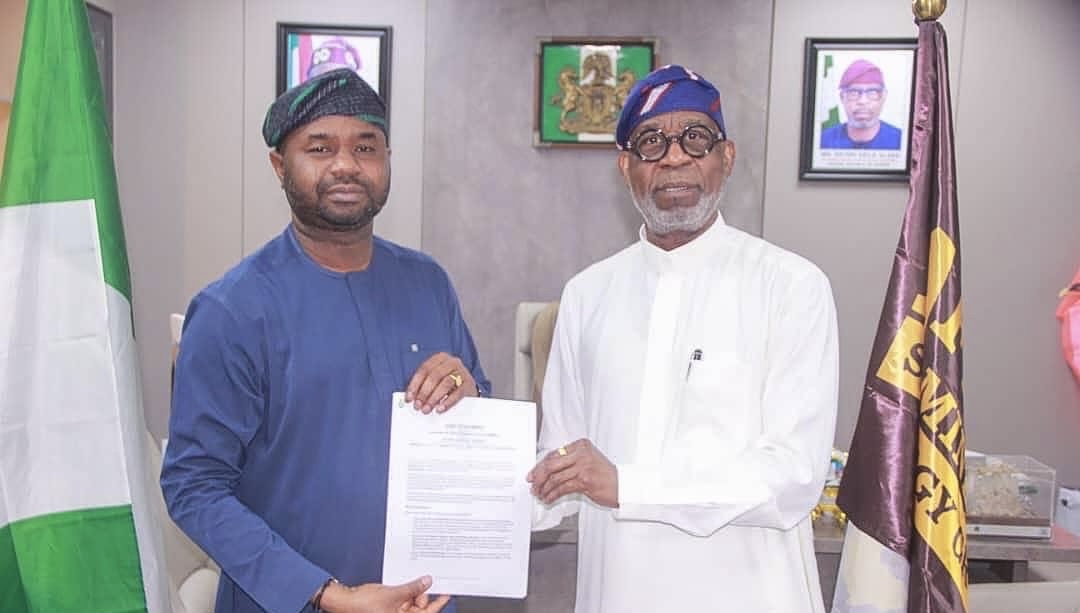 Minister of Solid Minerals Development, Mr Dele Alake and the NRS chairman, Zacch Adedeji