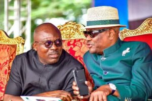 Fubara speaking with Wike
