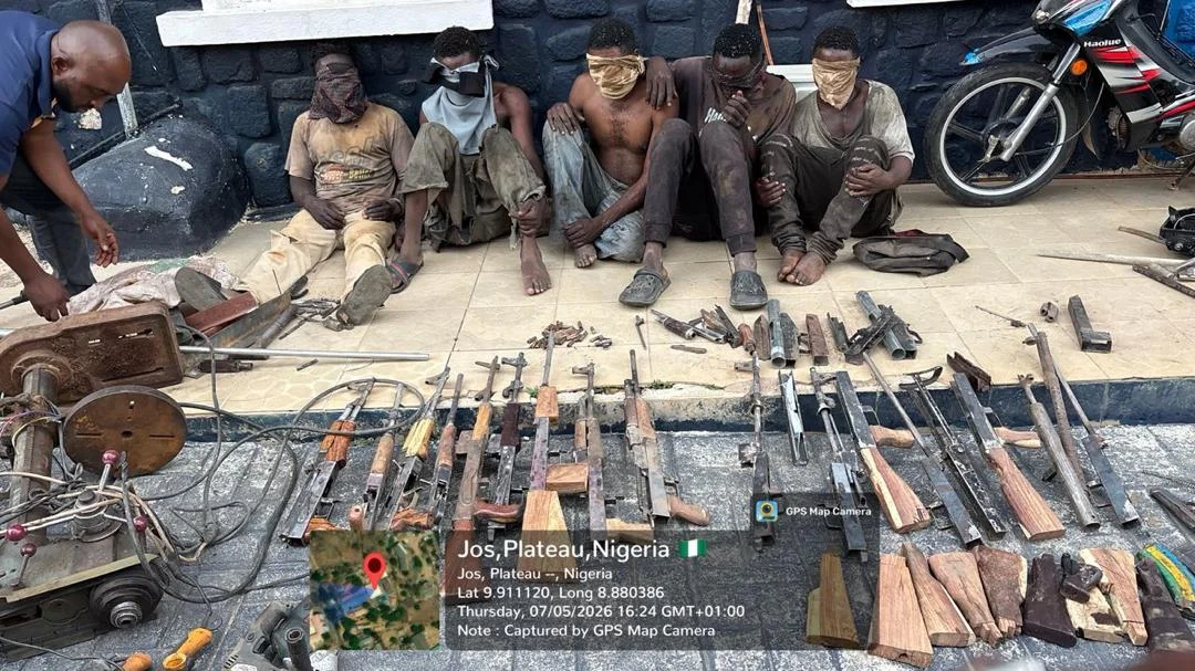 five suspected illegal arms fabricators In Jos