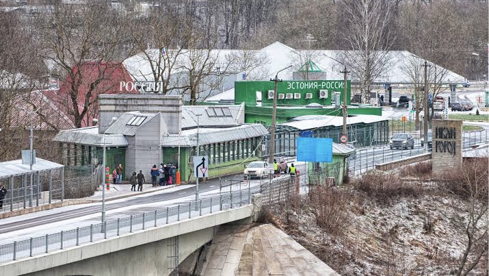 Estonian-Russian border crossing