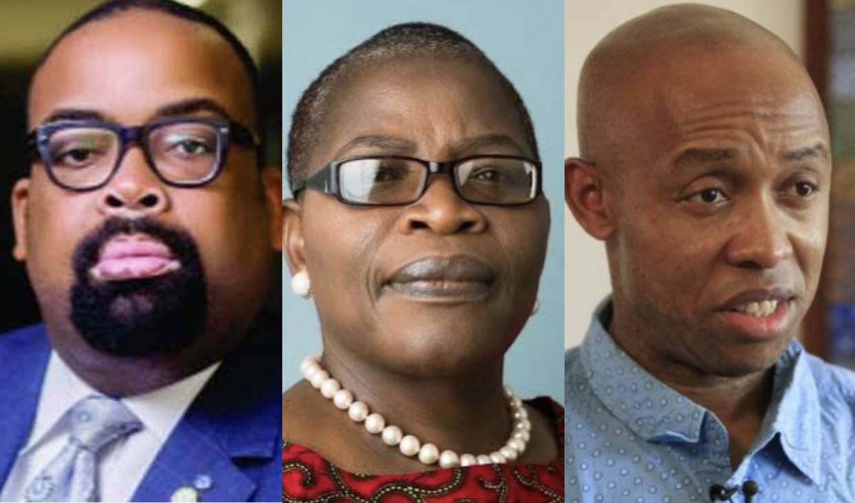 Olumide Akpata, Oby Ezekwesili and Chidi Odinkalu