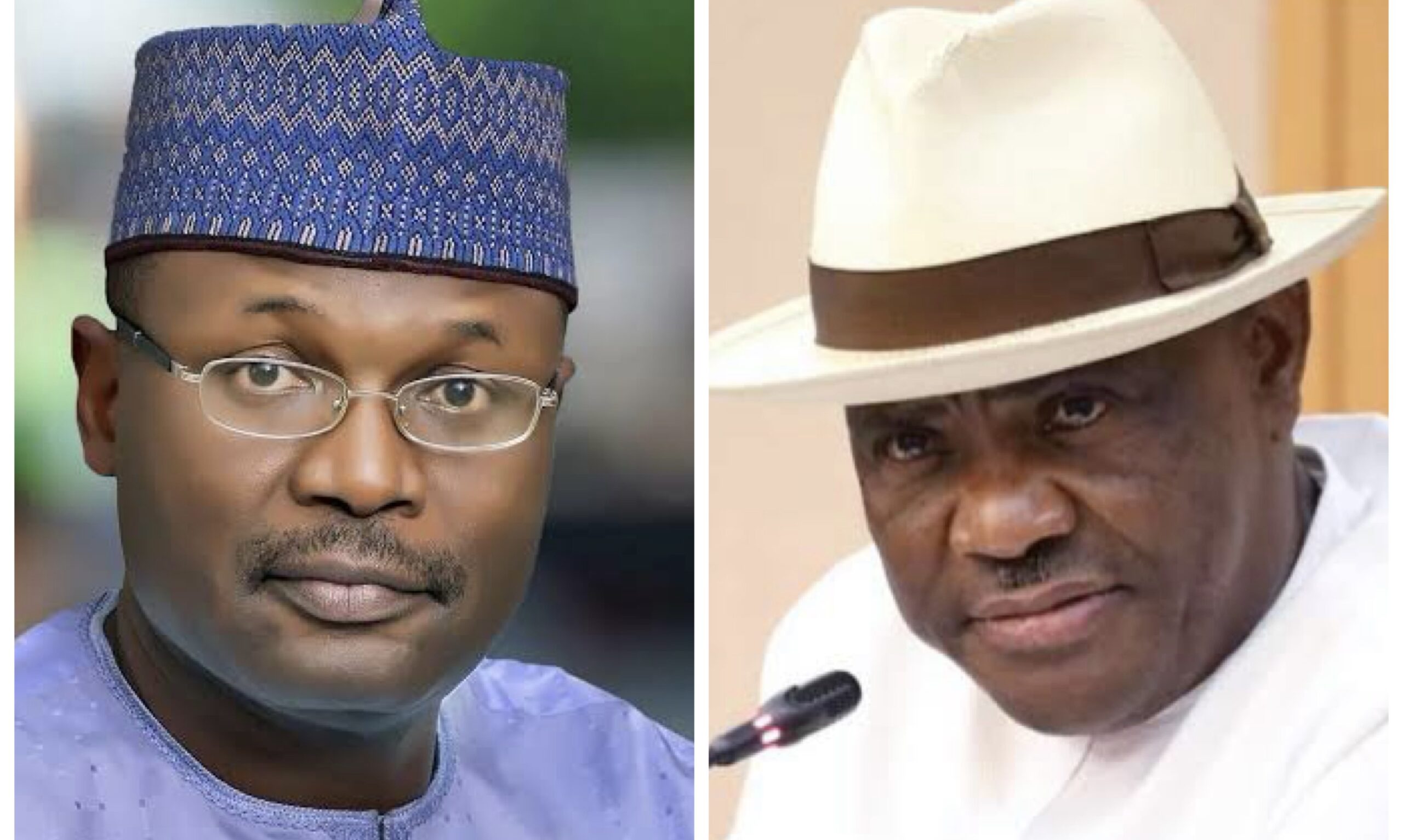 Mahmood Yakubu and FCT minister Nyesom Wike